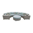 thumbnail image 2 of TK Classics Florence Wicker 6 Piece Patio Conversation Set with Round Coffee Table and 2 Sets of Cushion Covers, 2 of 2