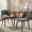 Charcoal, variant on Upholstered Dining Chairs, Solid Wood Frame, Padded Seat & Curved Back, Chenille Accent Chairs for Dining Room, Kitchen & Living Room, Rust, Set of 2