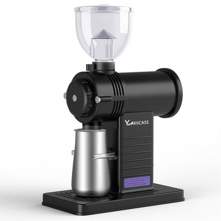 YAXIICASS Burr Coffee Grinder, Electric Coffee Milling Grinder, Automatic Coffee Grinding Machine for Espresso Cappuccino, Black