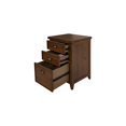 thumbnail image 4 of Farmouse Three Drawer Wood File Cabinet Office Storage Brown, 4 of 10