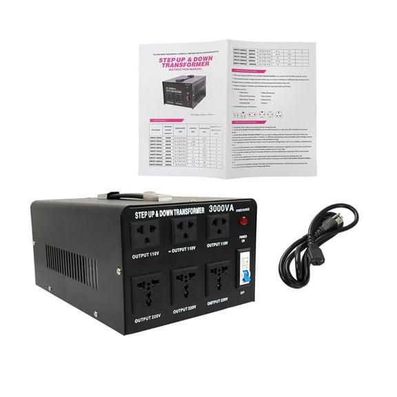 3000W Step-Up/Step-Down Transformer 110-120 Volt to 220-240 Volt / 220-240 Volt to 110-120 Volt Transformer