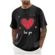 thumbnail image 1 of Camisas de Manga Larga para Hombres Imprimir Casual Cuello Redondo Blusa de Manga Corta, Camisas de Lino para Hombres, 1 of 8