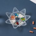 thumbnail image 4 of 3PCS 7-Day Pill Organizer – Clear Weekly Pill Box with Compartments, Travel-Friendly Medicine & Supplement Storage (black), 4 of 10