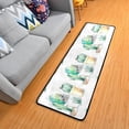 thumbnail image 3 of Dreamtimes Cute Tropical Cactus Cat Hallway Runner Rug 2'x6' Kitchen Rug with Rubber Backing Watercolor Non Slip Entryway Rug Runner Washable Soft Area Rug for Hallway Bedroom Kitchen Decor, 3 of 6