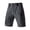#0072-Gray, variant on Men's Climbing Fitness Shorts Solid Color Drawstring Elastic Waist Multi Pockets Knee Length Loose Fit Outdoor Training Workout Shorts