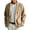 Khaki, variant on Men Wool Blazer Notched Lapel Single Breasted 2 Button Closure Coat Long Sleeve Business Casual Fall Winter Jacket with Pockets