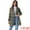 Light Green, variant on Women's Plaids Double Breasted Notched Lapel Trench Coat Light Green L
