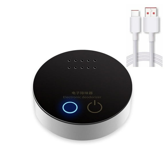 Smoke Odor Eliminator - Multi-Layer Filtration Air Purifier for Home, Car, Pet Area, Shoe Cabinet, Compact Black Low-Noise Design