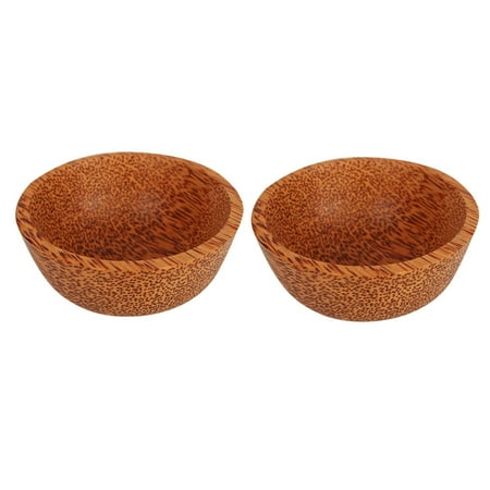 

Anti Scalding Natural Coconut Bowl Seasoning Bowl for Steak/ /Mustard/Soy Sauce Handicraft Wood Bowl