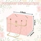 thumbnail image 2 of Bolsas de flores de papel rosa con cadena de Metal, Cubo de almacenamiento para ramo, bolsos de floristería, cesta para envolver flores, 6 uds., 2 of 5