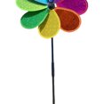 thumbnail image 4 of Flower Wind Sparkly Lawn Pinwheel Colorido Rainbow Garden Windmill (1pc), 4 of 5