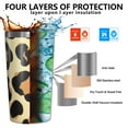 thumbnail image 3 of Leopard Print Pattern 10oz Tumblers Stainless Steel Tumbler with Lid and Straw,Vacuum Insulated Double Wall Travel Tumbler Cups with Cleaning Brush for Coffee, Tea, 3 of 4