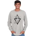 thumbnail image 5 of Triangle Whale Symbolic Spirit Animal Long Sleeve TShirt Men Women Brisco Brands S, 5 of 6