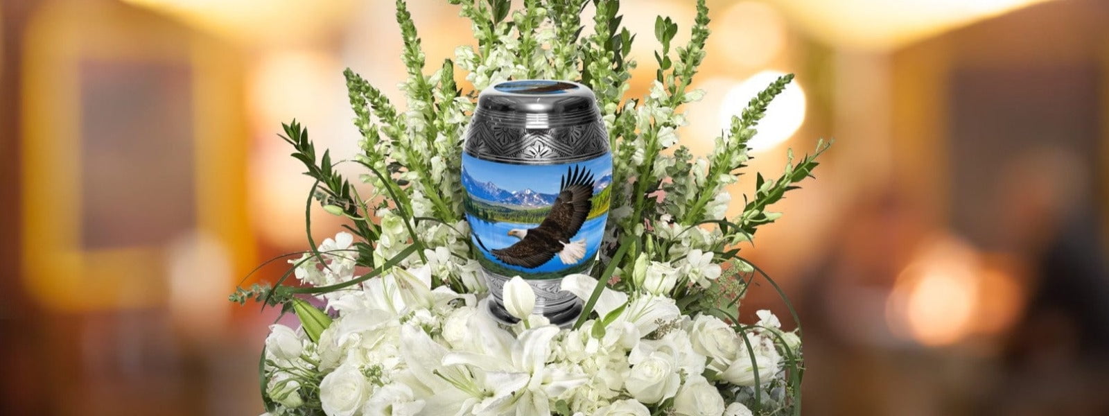 Majestic Bald EagleUrns for Cremation Ashes Large Urn XL or Small Keepsake Urns for Human Ashes & Urns for Human Ashes for Home or Burial Small Urns for Human Ashes Small Keepsake Set of 4