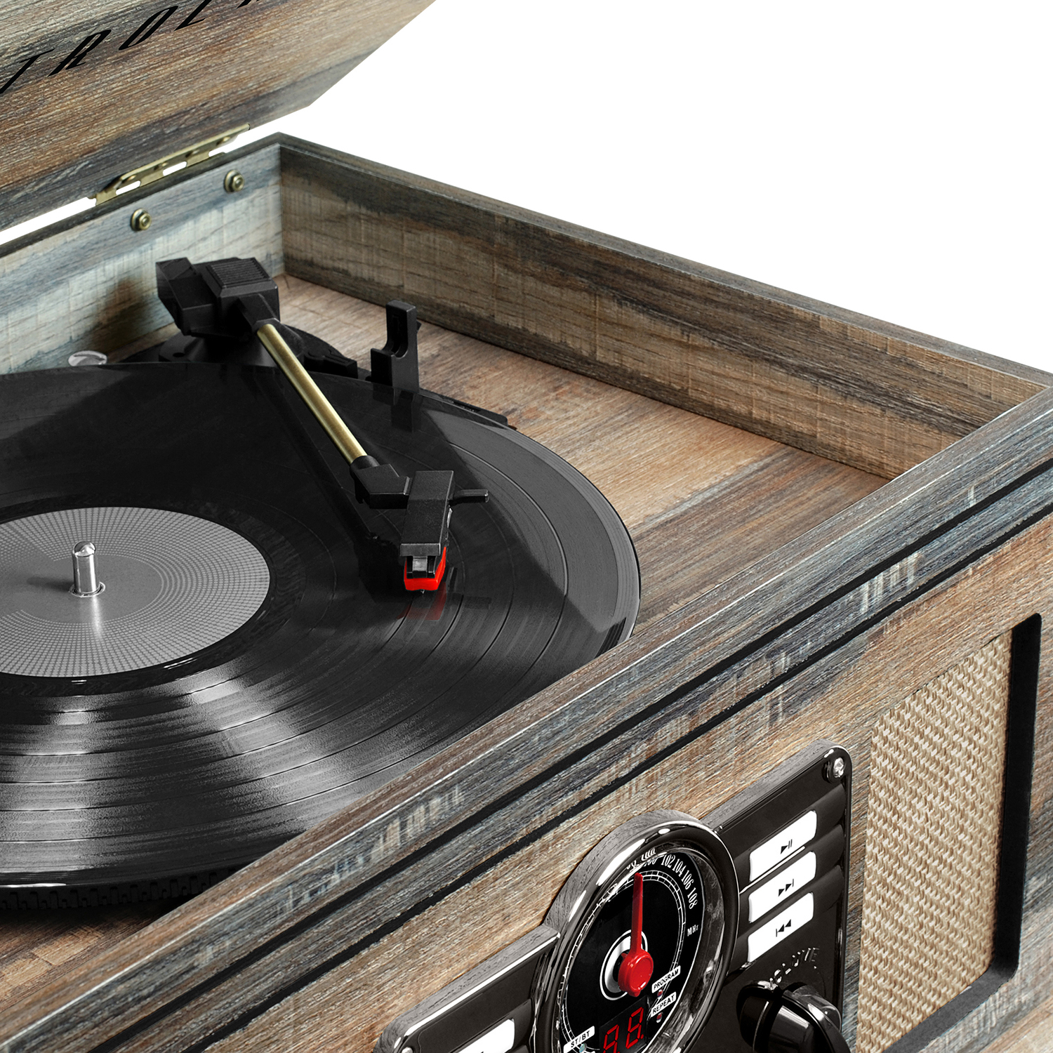 Victrola 6-in-1 Nostalgic Bluetooth Record Player with 3-speed Turntable - image 2 of 2