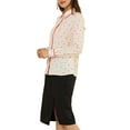 thumbnail image 5 of INSPIRE CHIC Women's Printed Long Sleeve Piped Button Down Shirts M Beige, 5 of 7