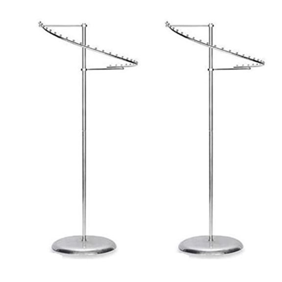 Lot of 2 Spiral Garment Racks - 29 Apparel Display