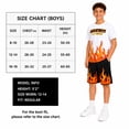thumbnail image 6 of Quad Seven Boys Short Set Printed Graphic Short Sleeve Shirt & French Terry Matching Shorts 2 Piece, 6 of 7