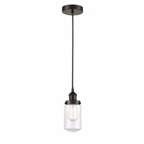 Innovations Lighting 616-1Ph-10-5 Dover Pendant Dover 5" Wide Mini Pendant - Bronze