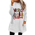 thumbnail image 1 of EHQJNJ Sweatshirts pour Femmes Tendance Graphique Imprimé de Noël Col Rond Ample Automne et Hiver Décontracté et Confortable Sweat à Manches Longues avec Poche en Peluche Tie Dye pour Femmes, 1 of 4