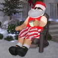 thumbnail image 2 of Gemmy Christmas Inflatable Santa in Outdoor Chair, 4.5 ft Tall, Multi, 2 of 4