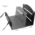 thumbnail image 3 of Universal PC Wall Mount, Adjustable Steel Bracket, Computer Case, Open Frame CPU Strap Holder, Black, MOUNT-PC03V, 3 of 7