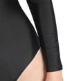 thumbnail image 2 of Traje de baño de una pieza Macarena Manga larga cuello alto con cremallera en espalda leotardos para danza gimnasia o ballet S, 2 of 8
