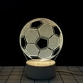 thumbnail image 1 of Bedside Lamp, Creative 3D Led Night Light, Used for Bedroom Decoration Mood Light, Led Light With Base, Usb Interface (Soccer Ball), 1 of 1