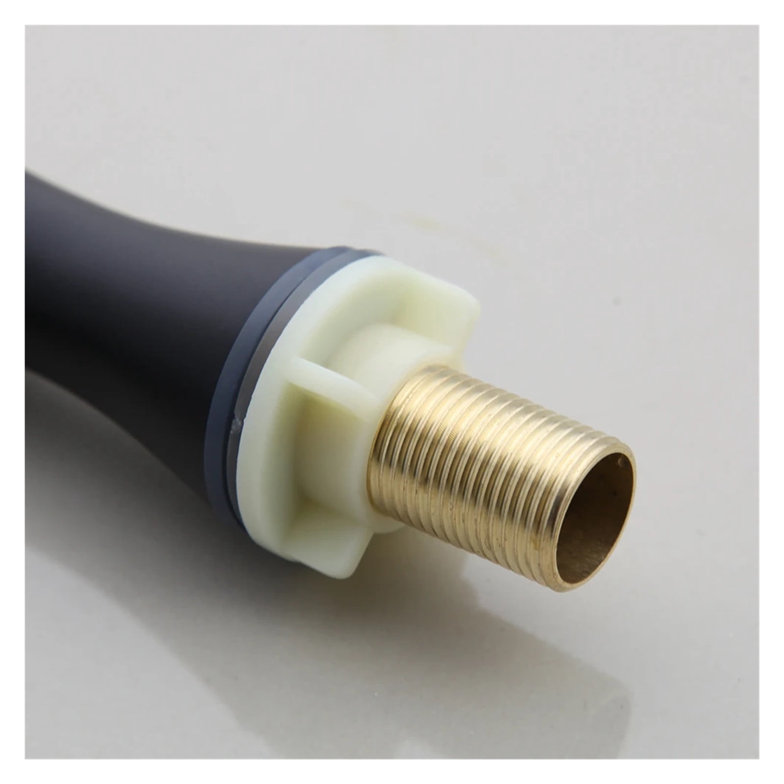 Matte Black Bathroom Faucet, Basin Sink Single Lever Only Cold Faucet, Deck Mounted Washbasin Spray Spout Bathtub Tap ,Leakproof Design