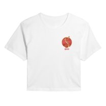 Wicked - Glinda Badge - Juniors Cropped Graphic T-shirt