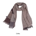 thumbnail image 4 of Sonducket Bufanda de invierno tejida de poliéster, bufanda a rayas, artesanía exquisita, agradable para la piel, a prueba de arañazos Accesorios de disfraces café, 4 of 6