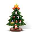 thumbnail image 1 of Mesa de madera Decoración del árbol de Navidad Adorno de madera Muñeca Centro de mesa de escritorio Decoración Artesanía de metal Granja Decorativo Verde S Inevent HA009214-06B, 1 of 7