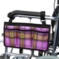 thumbnail image 4 of Bolsas grandes para con ruedas para silla de ruedas, bolsa lateral para patinete eléctrico, bolsa para reposabrazos cuadros rojos shamjiam nuevo walker basket walker, 4 of 9