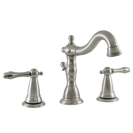 Design House 523316 Oakmont Traditional Widespread 2-Handle Bathroom Faucet  Satin Nickel