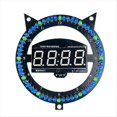 thumbnail image 4 of Kit de Reloj Electrónico DIY con LED Giratorio DS1302, Pantalla de Tiempo y Temperatura, para Aprender A Soldar, Practicar Soldadura C, 4 of 5