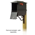 thumbnail image 2 of Kingston Curbside Mailbox with Newspaper tube and Sorrento front single mailbox mounting bracket, 2 of 7