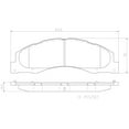 thumbnail image 2 of Brembo OE P24182N Front Premium NAO Ceramic OE Equivalent Pad for 2008-2014 Ford E-150, 2 of 2