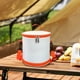 thumbnail image 3 of Fiudx Bolsa con Diseño de Bloques de Color, Elegante y Redonda, Hielera Térmica de Aluminio Resistente, Espacio Amplio para Guardar Comida, Bebidas y Refrigerios, Ideal para El Trabajo, La Escuela, P, 3 of 5