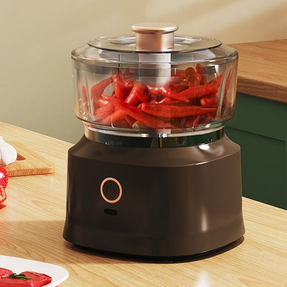 100Fens Electric Garlic Chopper Portable Mini Food Processor Wireless Vegetable Masher With Usb Charging Garlic Masher Mincer For Onions Meat Spices