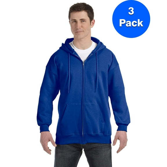 Mens 9.7 oz. Ultimate Cotton 90/10 Full-Zip Hood F280 (3 PACK)