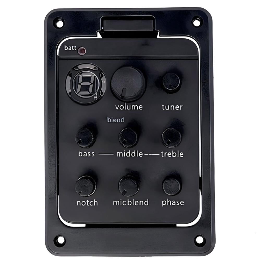 CEORPER 301 Acoustic Guitar Preamp Pickup Equalizer Guitar Piezo Pick Guitar Tuner Double Model Guitar Preamp Tuner Piezo Pickup