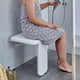 thumbnail image 1 of Silla de ducha plegable, silla de asiento de baño plegable montada en la pared, banco de ducha de capacidad ABS para ancianos discapacitados, mujer embarazada, 1 of 5