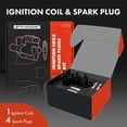 thumbnail image 2 of A-Premium 1x Ignition Coil Pack and 4x Iridium Spark Plugs Compatible with Hyundai Accent 2000 2001 2002 2003 L4 1.5L, 2 of 8