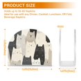 thumbnail image 4 of Yayeee Napkin Holder for Table Kitchen Paper Tissue Organization, White Cute Cats, 4 of 8