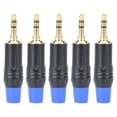 thumbnail image 2 of Conjunto de Cable de Audio de 5 piezas, Enchufe de audio, 6.35 Single Sound Masculino Para Cable de Audio de Bricolaje de 6 mm/0.2 Pulgadas de Diámetro, 2 of 7