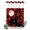 Red, Orange, Black, variant on No Hook Shower Curtain, Cherry Blossoms Shower Curtains for Bathroom with See Through Top Window, Modern Art Moonlight Farmhouse Waterproof & Washable Bath Curtain Stand Up Stall 36"x72"