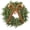 Brown, variant on HaCpiu 20" Real Touch Christmas Cedar Wreath, Artificial Cedar Wreaths for Front Door, Winter Green Fake Pine Cypress Wreath with Vintage Bow, for Window Outdoor Indoor Wall Home Xmas Holiday Decor