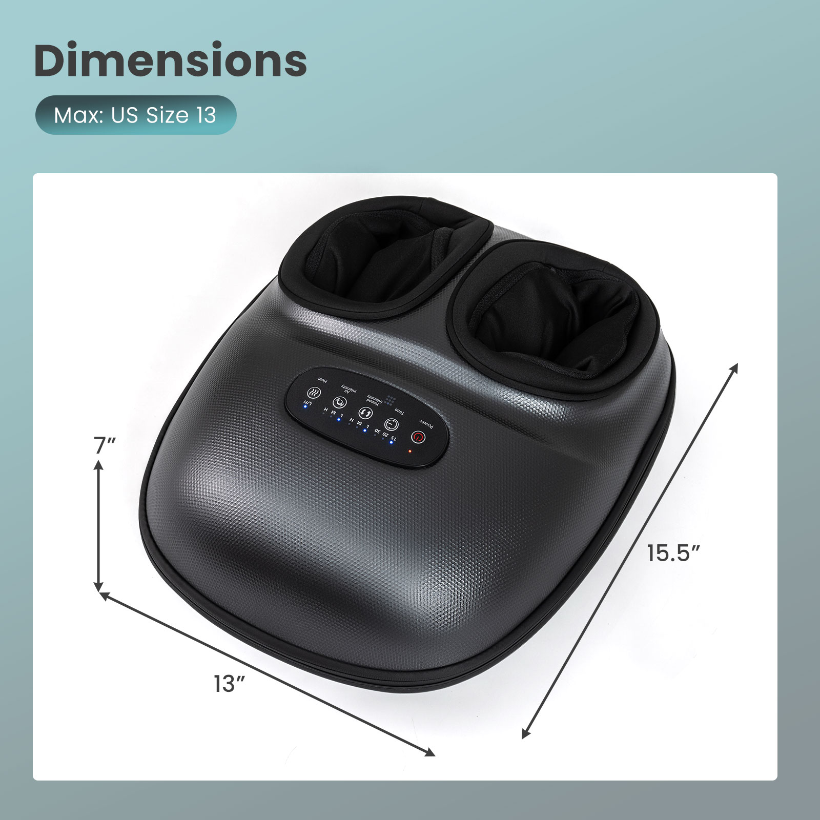 Gymax Shiatsu Foot Massager Machine w/ 2-Level Heat 3-Level Deep-Kneading Timer