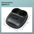 thumbnail image 3 of Gymax Shiatsu Foot Massager Machine w/ 2-Level Heat 3-Level Deep-Kneading Timer, 3 of 10