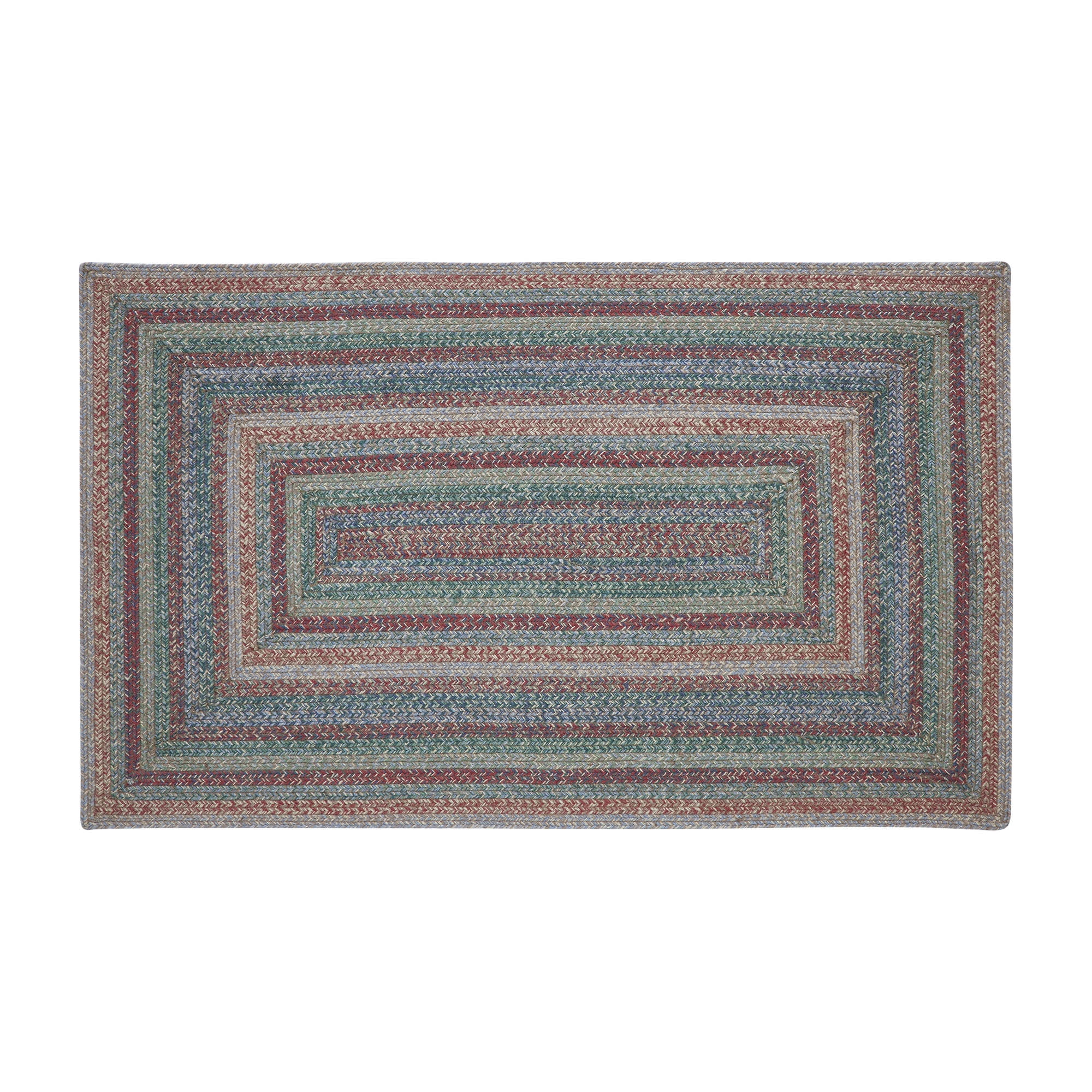VHC Brands Multi Jute Rug Rect w/Pad 36x60